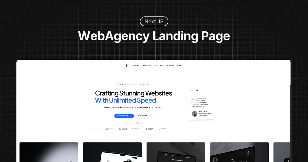 Web Agency Landing Page